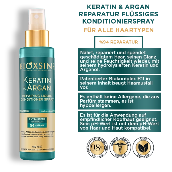 bioxsine keratin argan spray 2